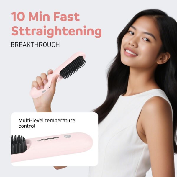 Cordless Hair Straightener Brush