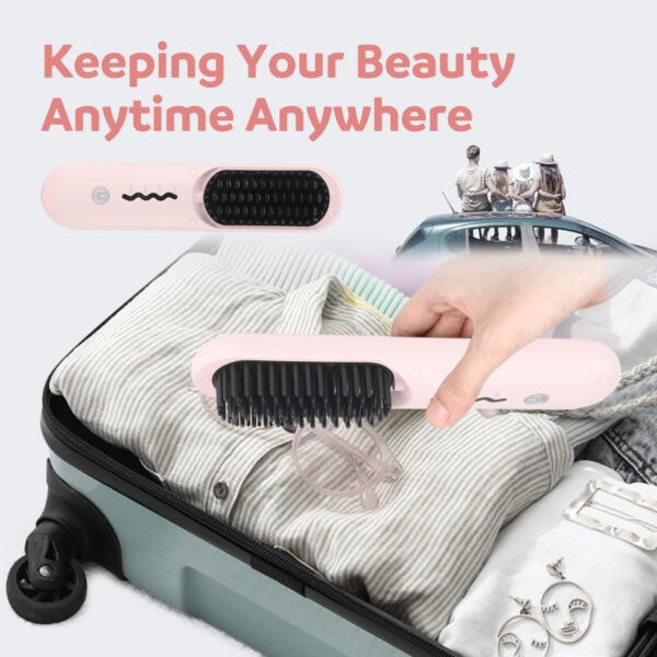 Cordless Hair Straightener Brush