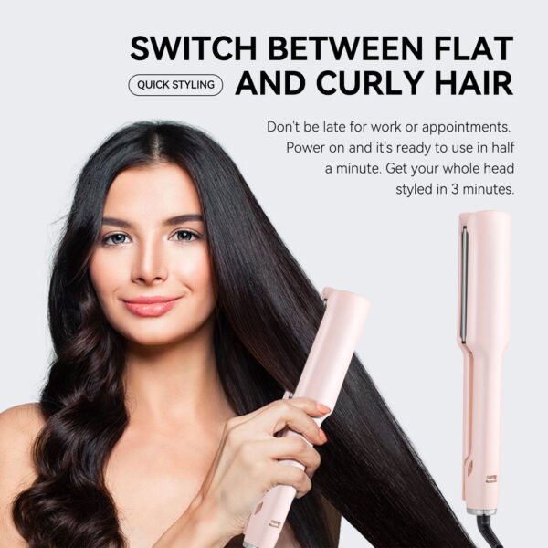 Switch between flat and curly hair