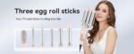 Three egg roll sticks