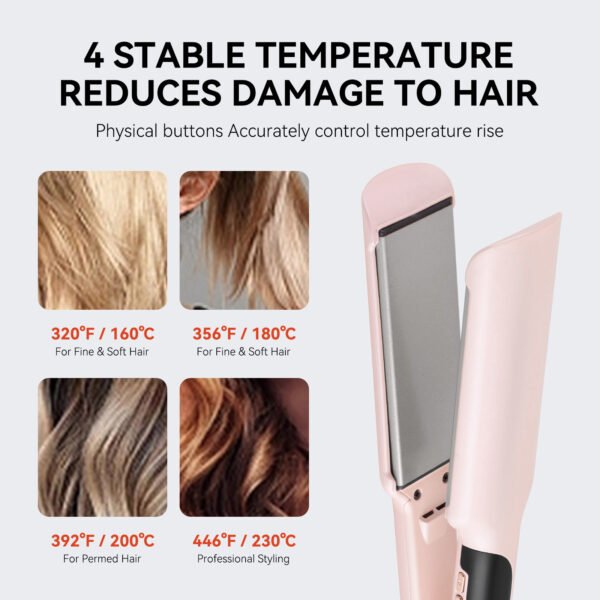 Switch between flat and curly hair