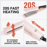 Switch between flat and curly hair