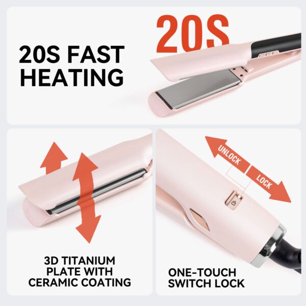 Switch between flat and curly hair